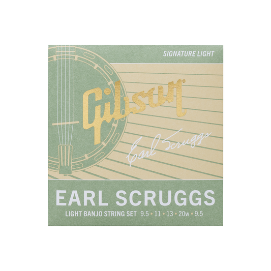 Gibson Earl Scruggs Banjo String Set, Signature Light Gauge Banjo Strings Gibson