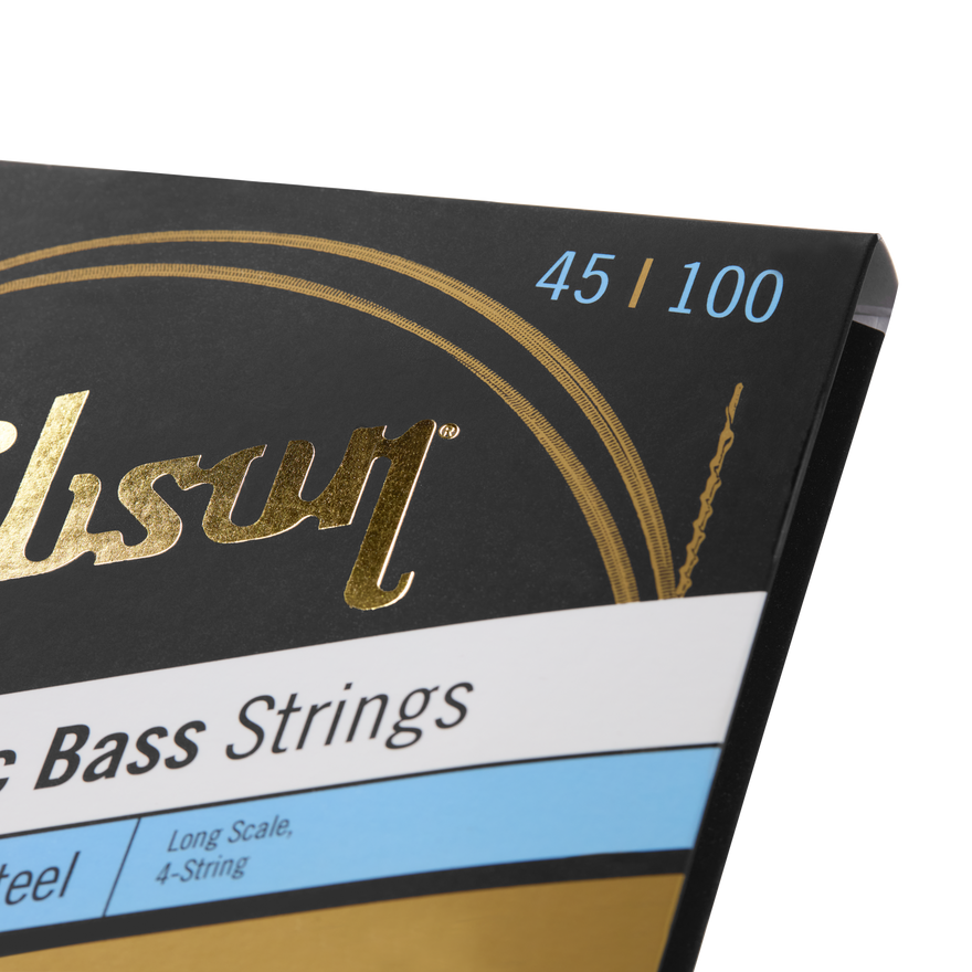 Gibson Flatwound Electric Bass Strings, Long Scale, Medium Gauge Bass Strings Gibson