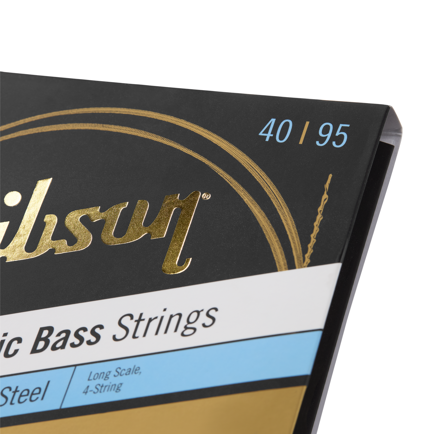 Gibson Flatwound Electric Bass Strings, Long Scale, Light Gauge Bass Strings Gibson