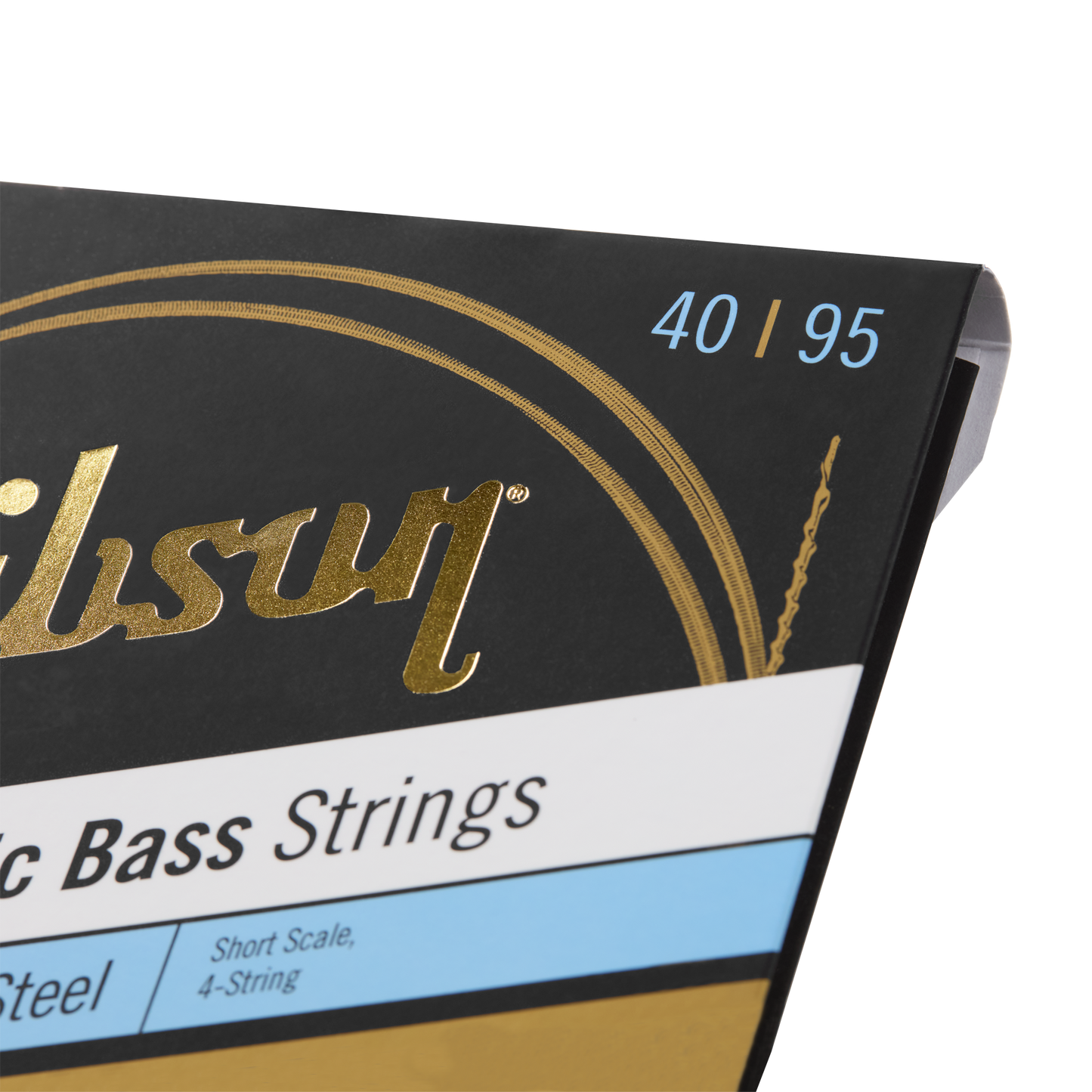 Gibson Flatwound Electric Bass Strings, Short Scale, Light Gauge Bass Strings Gibson