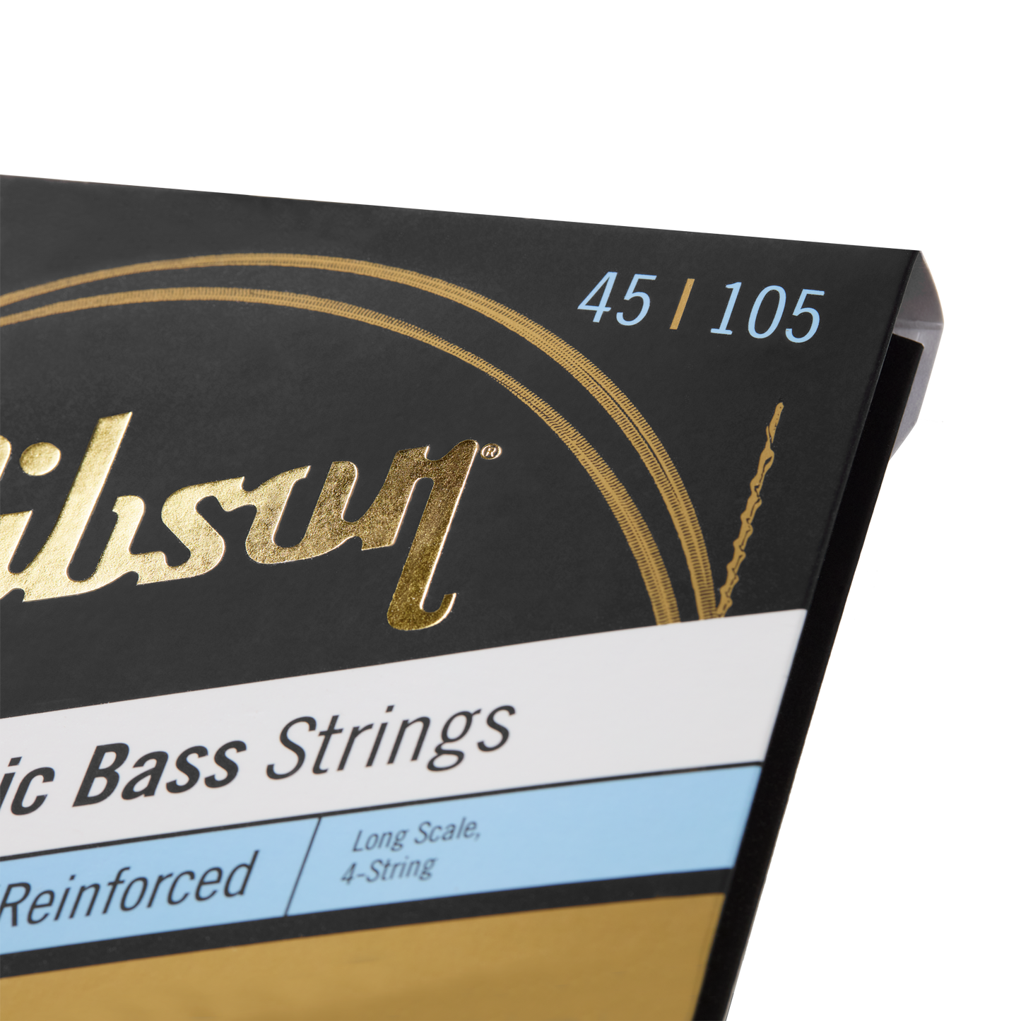Gibson Brite Wire Electric Bass Strings, Long Scale, Light Gauge Bass Strings Gibson