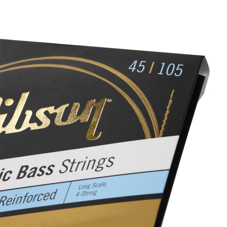 Gibson Brite Wire Electric Bass Strings, Long Scale, Light Gauge Bass Strings Gibson
