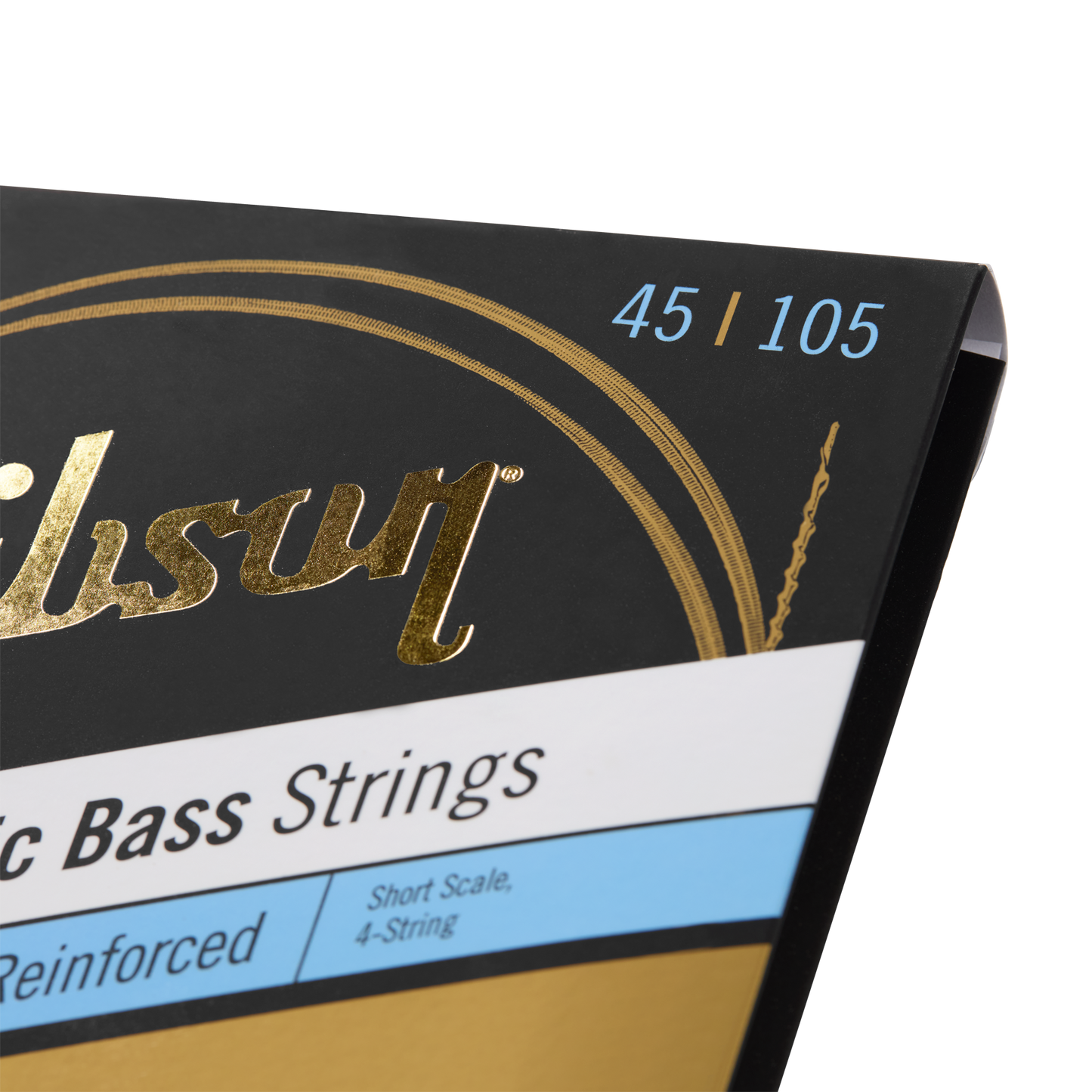 Gibson Brite Wire Electric Bass Strings, Short Scale, Light Gauge Bass Strings Gibson