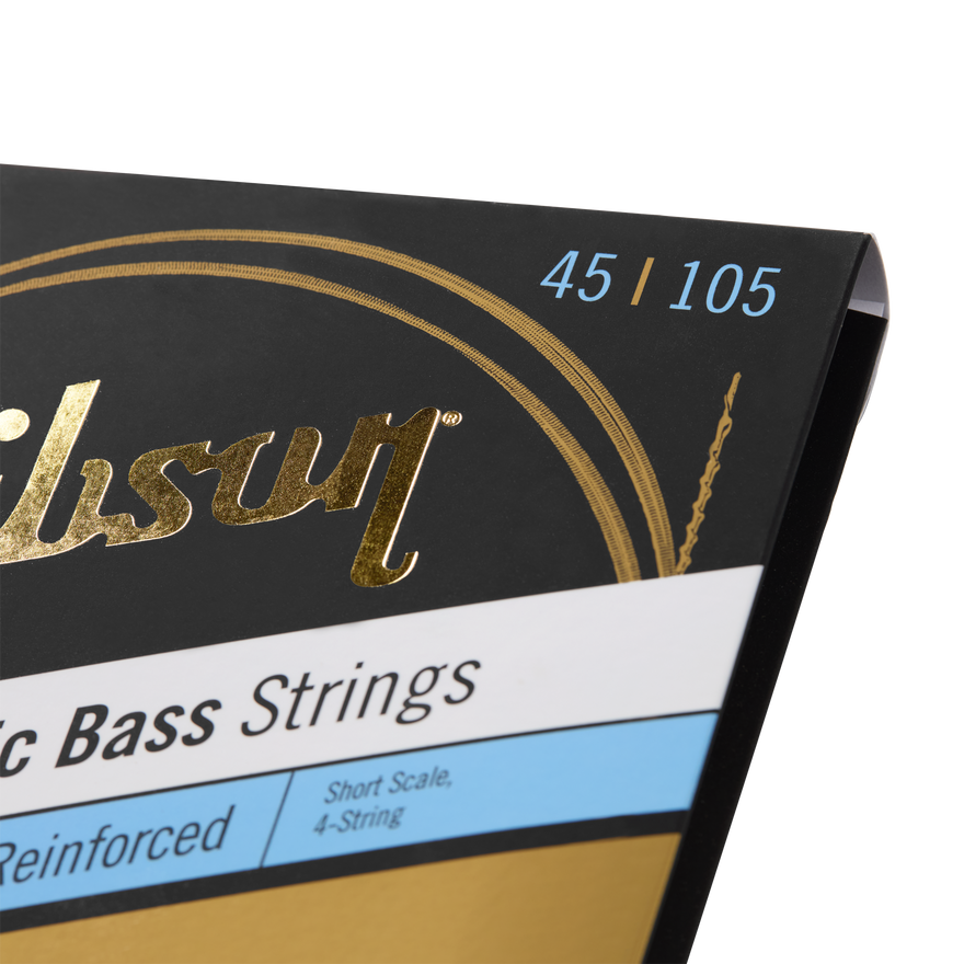 Gibson Brite Wire Electric Bass Strings, Short Scale, Light Gauge Bass Strings Gibson