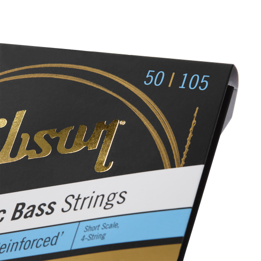 Gibson Brite Wire Electric Bass Strings, Short Scale, Medium Gauge Bass Strings Gibson