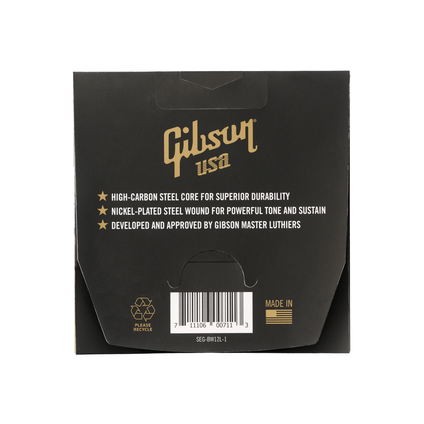 Gibson Brite Wire Electric Guitar Strings, 12-String Electric Strings Gibson