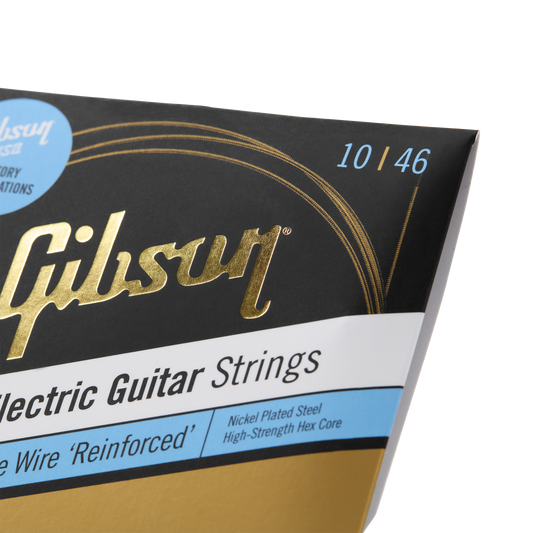 Gibson Brite Wire Reinforced Electric Guitar Strings, Light Gauge Electric Strings Gibson