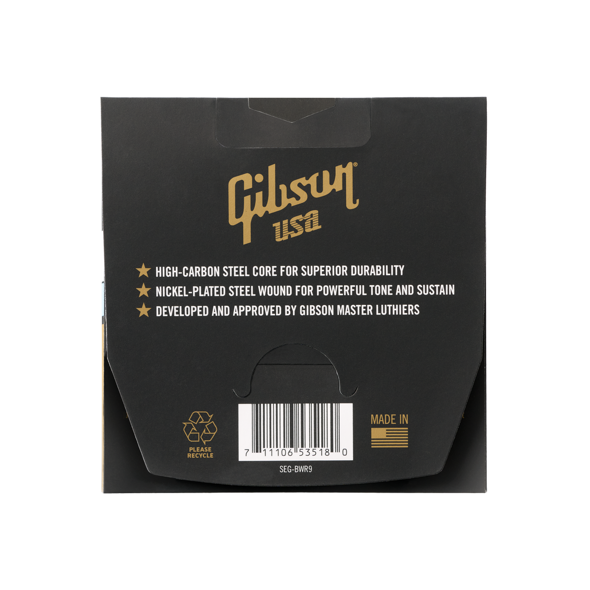 Gibson Brite Wire Reinforced Electric Guitar Strings, Ultra-Light Gauge Electric Strings Gibson