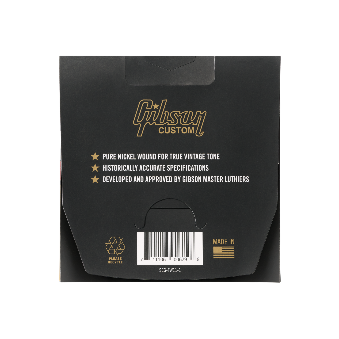 Gibson Flatwound Electric Guitar Strings, Ultra-Light Gauge Electric Strings Gibson