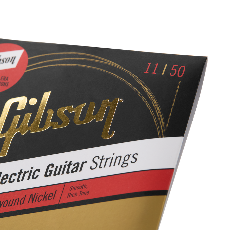 Gibson Flatwound Electric Guitar Strings, Ultra-Light Gauge Electric Strings Gibson