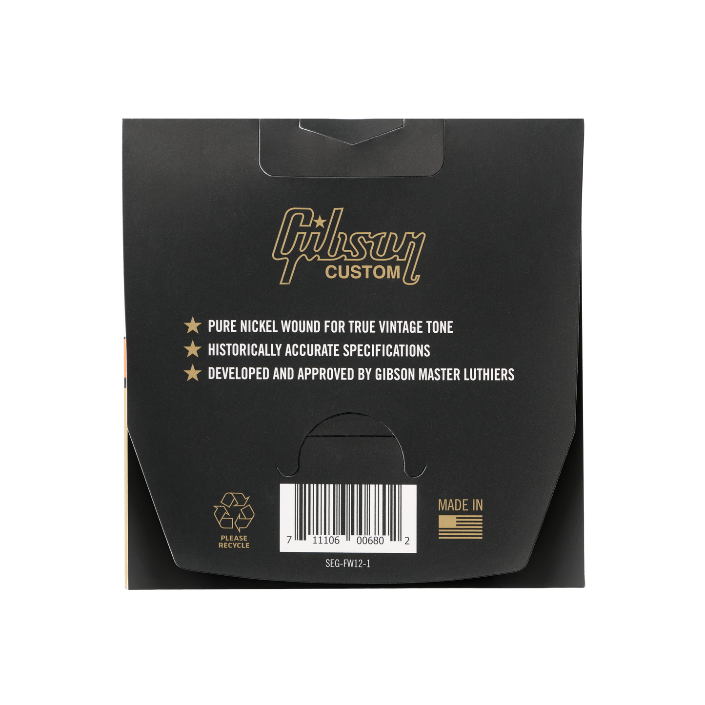 Gibson Flatwound Electric Guitar Strings, Light Gauge Electric Strings Gibson