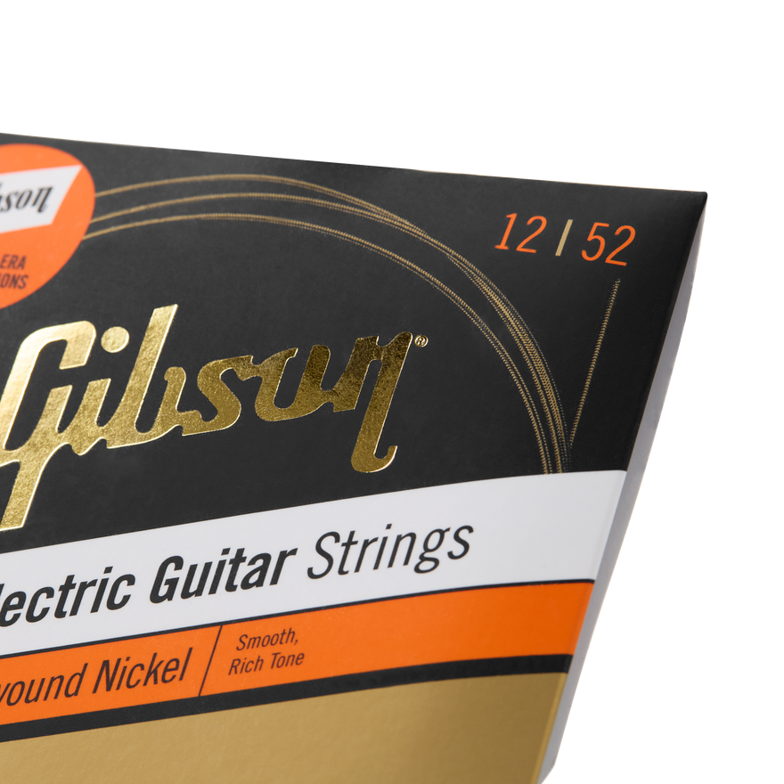 Gibson Flatwound Electric Guitar Strings, Light Gauge Electric Strings Gibson