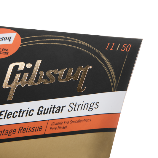 Gibson Vintage Reissue Electric Guitar Strings, Medium Gauge Electric Strings Gibson