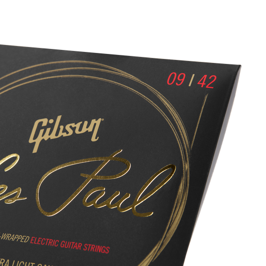 Gibson Les Paul Premium Electric Guitar Strings, Ultra-Light Gauge Electric Strings Gibson