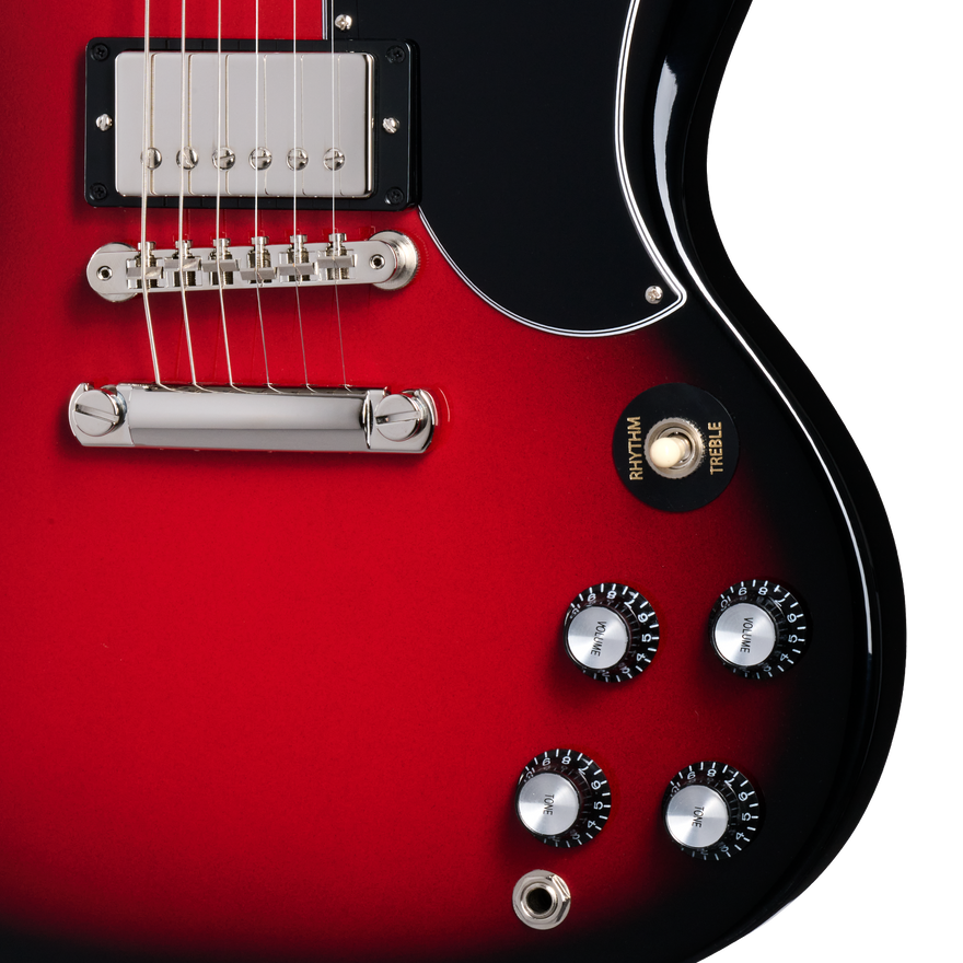 Gibson SG Standard ‘61 Custom Color, Cardinal Red Burst Electric Guitar Gibson