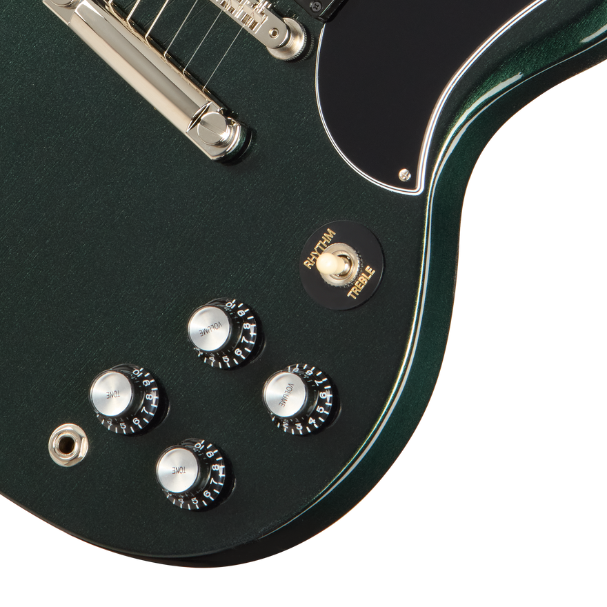 Gibson SG Standard '61 Stop Bar, British Racing Green, Exclusive Electric Guitar Gibson