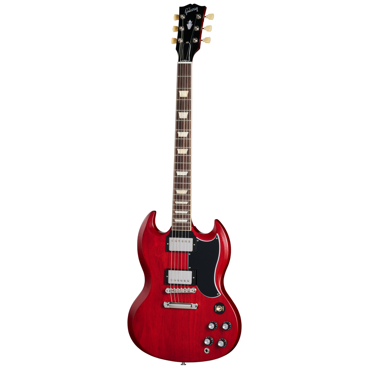 Gibson SG Standard '61 Faded with '57 Classic Underwound, Vintage Cherry Satin, Exclusive Electric Guitar Gibson