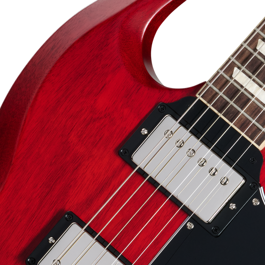 Gibson SG Standard '61 Faded with '57 Classic Underwound, Vintage Cherry Satin, Exclusive Electric Guitar Gibson