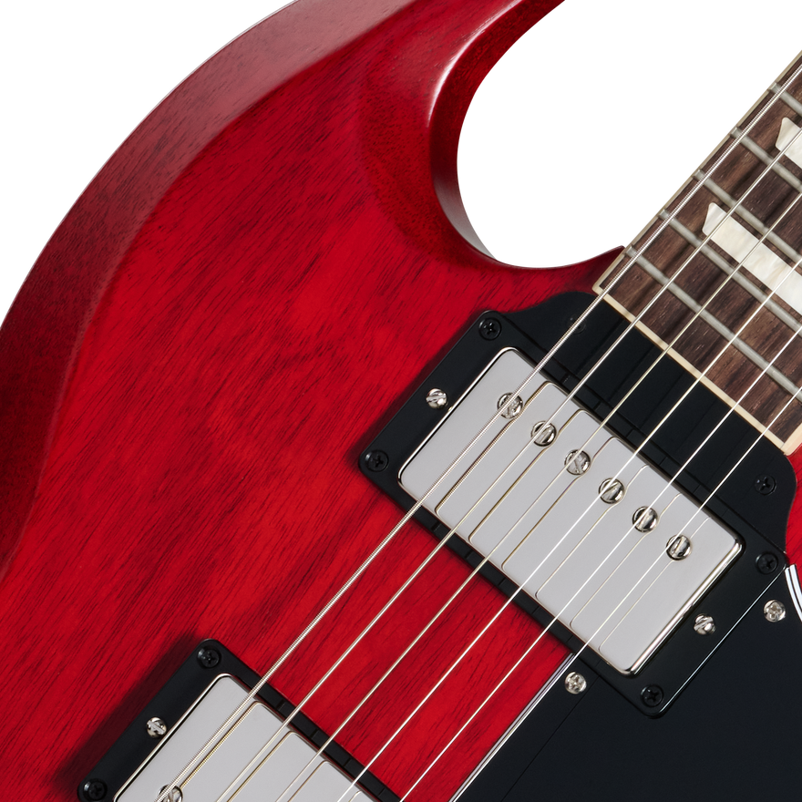 Gibson SG Standard '61 Faded with '57 Classic Underwound, Vintage Cherry Satin, Exclusive Electric Guitar Gibson