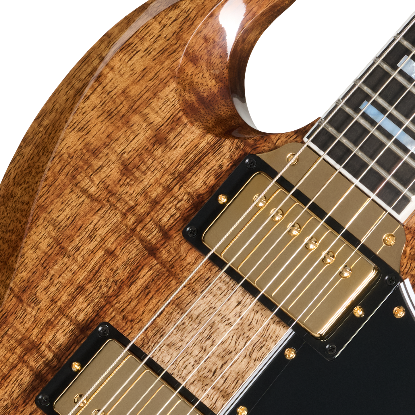 Gibson Custom LE SG Custom with Koa Top, Gloss, Walnut Electric Guitar Gibson Custom
