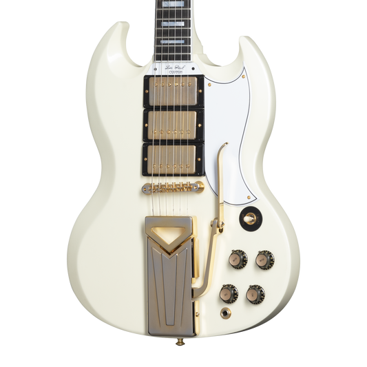 Gibson Custom 60th Anniversary 1961 SG Les Paul Custom VOS, Polaris White Electric Guitar Gibson Custom