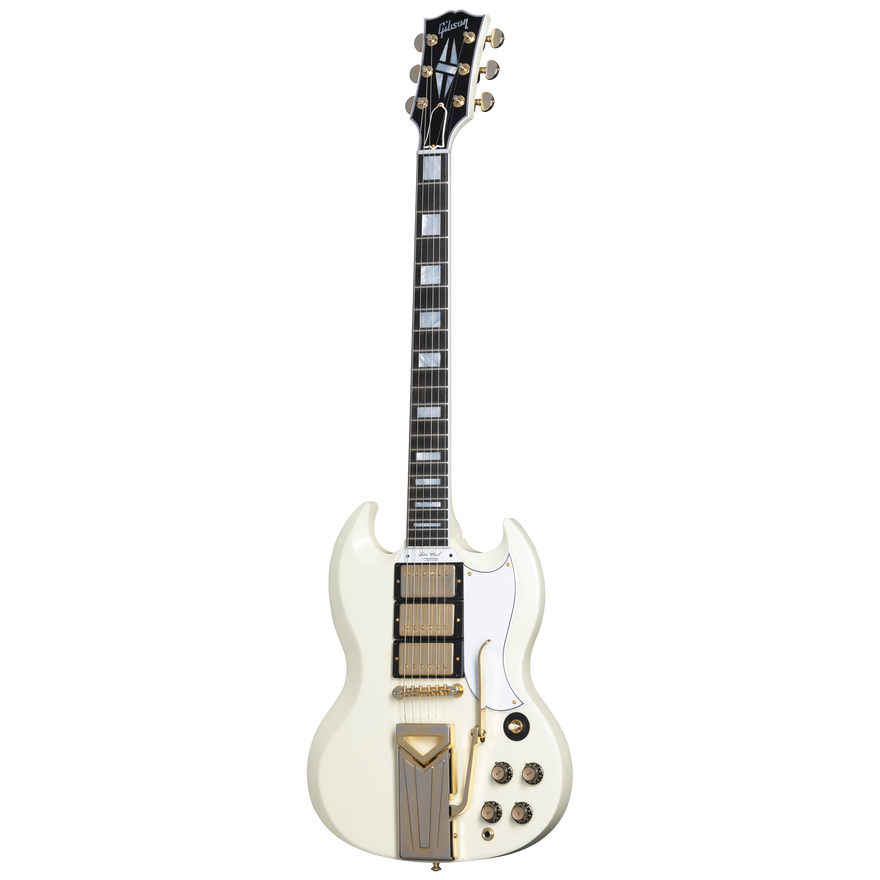 Gibson Custom 60th Anniversary 1961 SG Les Paul Custom VOS, Polaris White Electric Guitar Gibson Custom