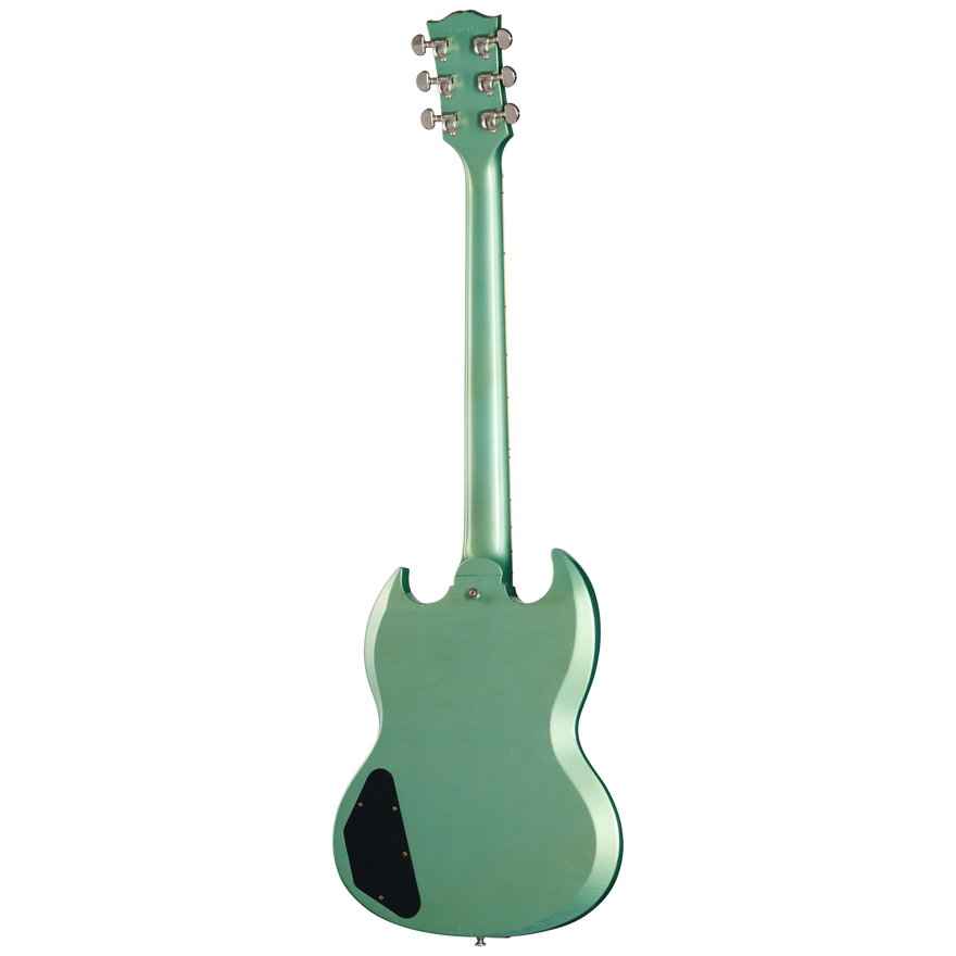 Gibson Custom 1963 Les Paul SG Custom Reissue, Light Aged, Inverness Green Electric Guitar Gibson Custom