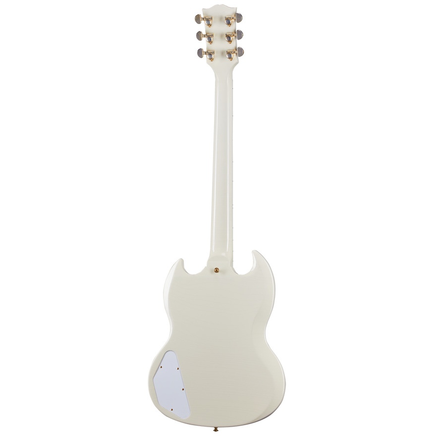 Gibson Custom 1963 Les Paul SG Custom Reissue with Maestro, Ultra Light Aged, Classic White Electric Guitar Gibson Custom