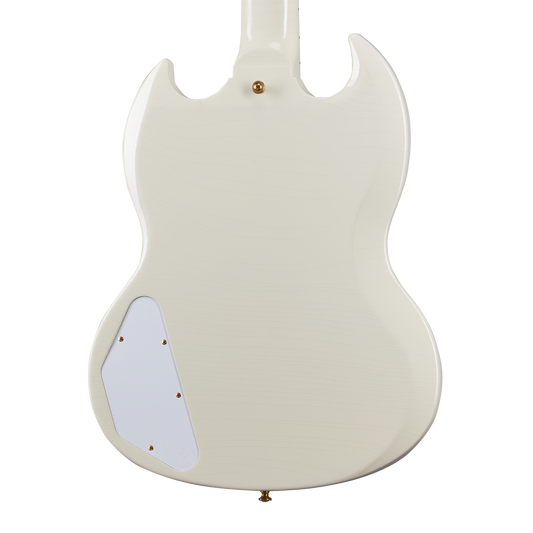 Gibson Custom 1963 Les Paul SG Custom Reissue with Maestro, Ultra Light Aged, Classic White Electric Guitar Gibson Custom