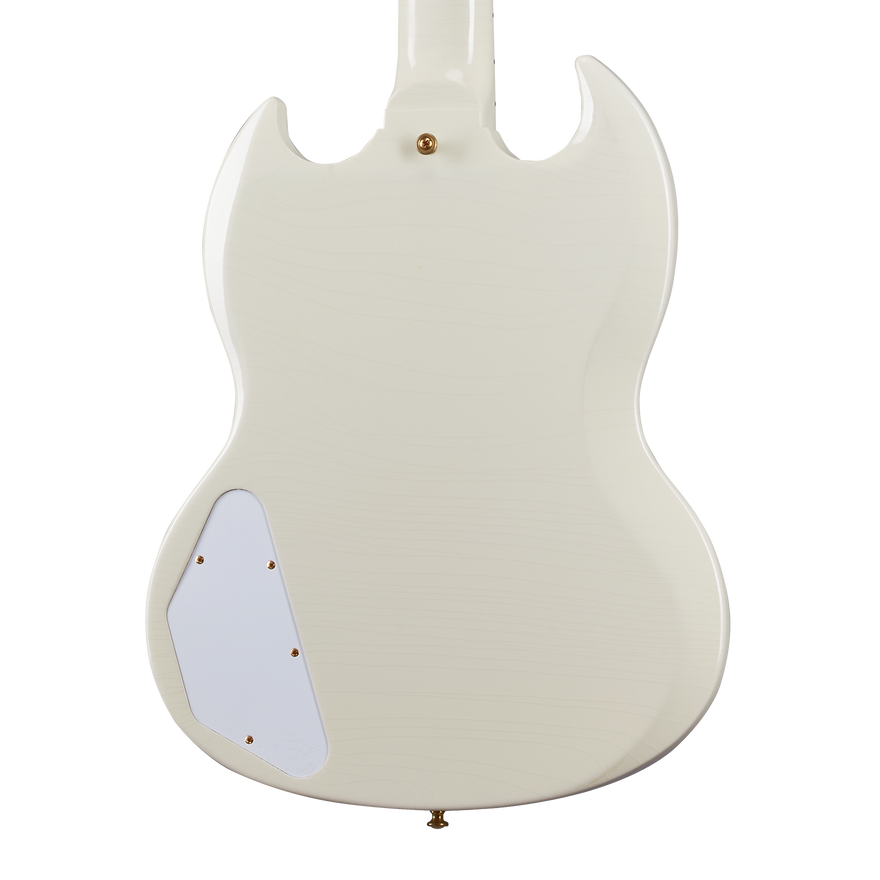 Gibson Custom 1963 Les Paul SG Custom Reissue with Maestro, Ultra Light Aged, Classic White Electric Guitar Gibson Custom