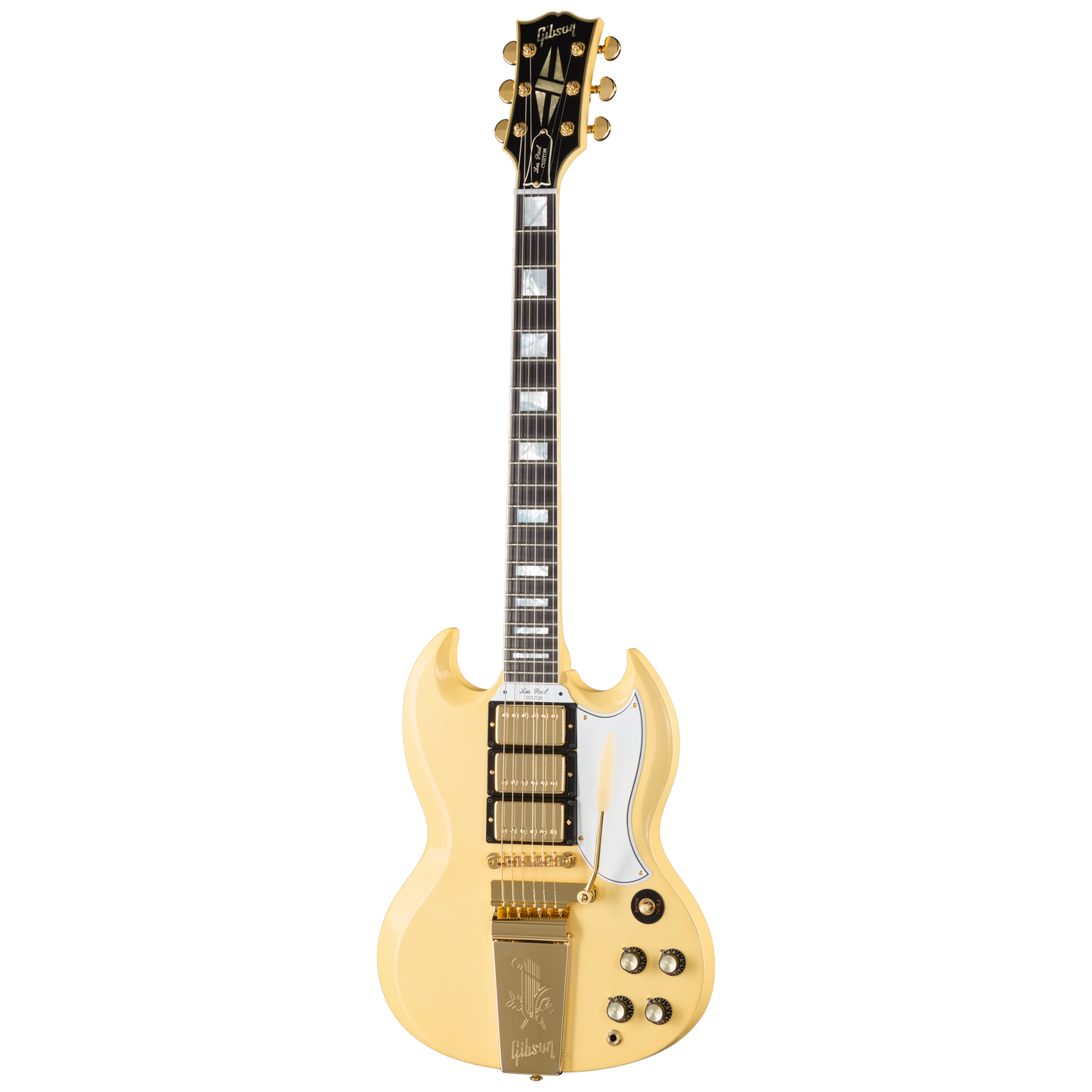 Gibson Custom 1963 Les Paul SG Custom Reissue, VOS, Classic White Electric Guitar Gibson Custom