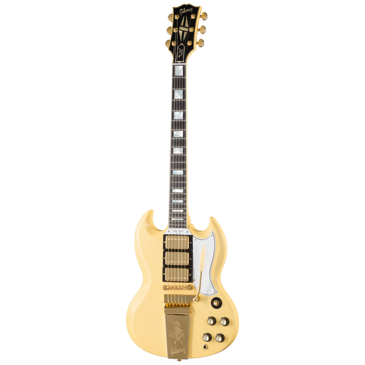 Gibson Custom 1963 Les Paul SG Custom Reissue, VOS, Classic White Electric Guitar Gibson Custom