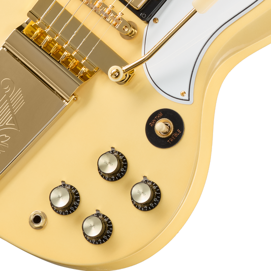 Gibson Custom 1963 Les Paul SG Custom Reissue, VOS, Classic White Electric Guitar Gibson Custom