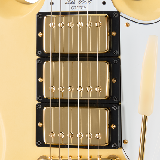 Gibson Custom 1963 Les Paul SG Custom Reissue, VOS, Classic White Electric Guitar Gibson Custom