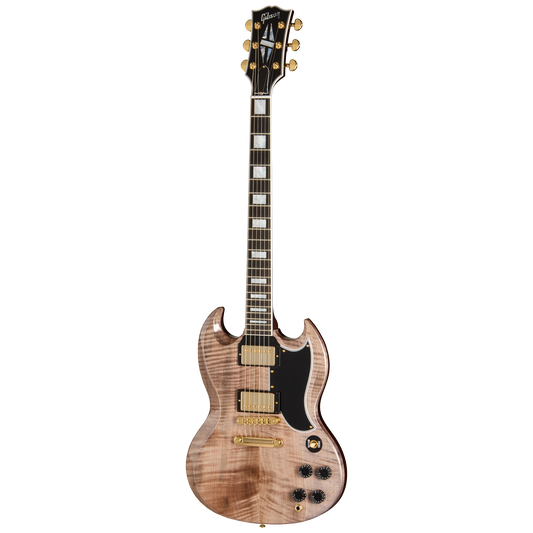 Gibson Custom SG Custom with Figured Maple Heartwood Top, Gloss, Light Charcoal Electric Guitar Gibson Custom