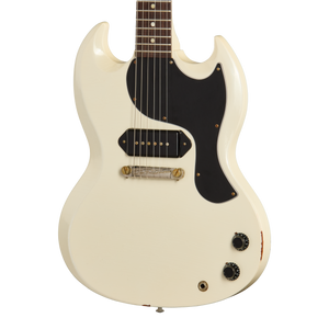 Gibson Custom 1963 SG Junior Reissue, Light Aged, Polaris White Electric Guitar Gibson Custom