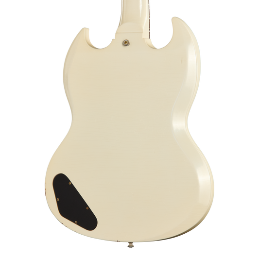 Gibson Custom 1963 SG Junior Reissue, Light Aged, Polaris White Electric Guitar Gibson Custom
