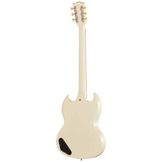 Gibson Custom 1963 SG Junior Reissue, Light Aged, Polaris White Electric Guitar Gibson Custom