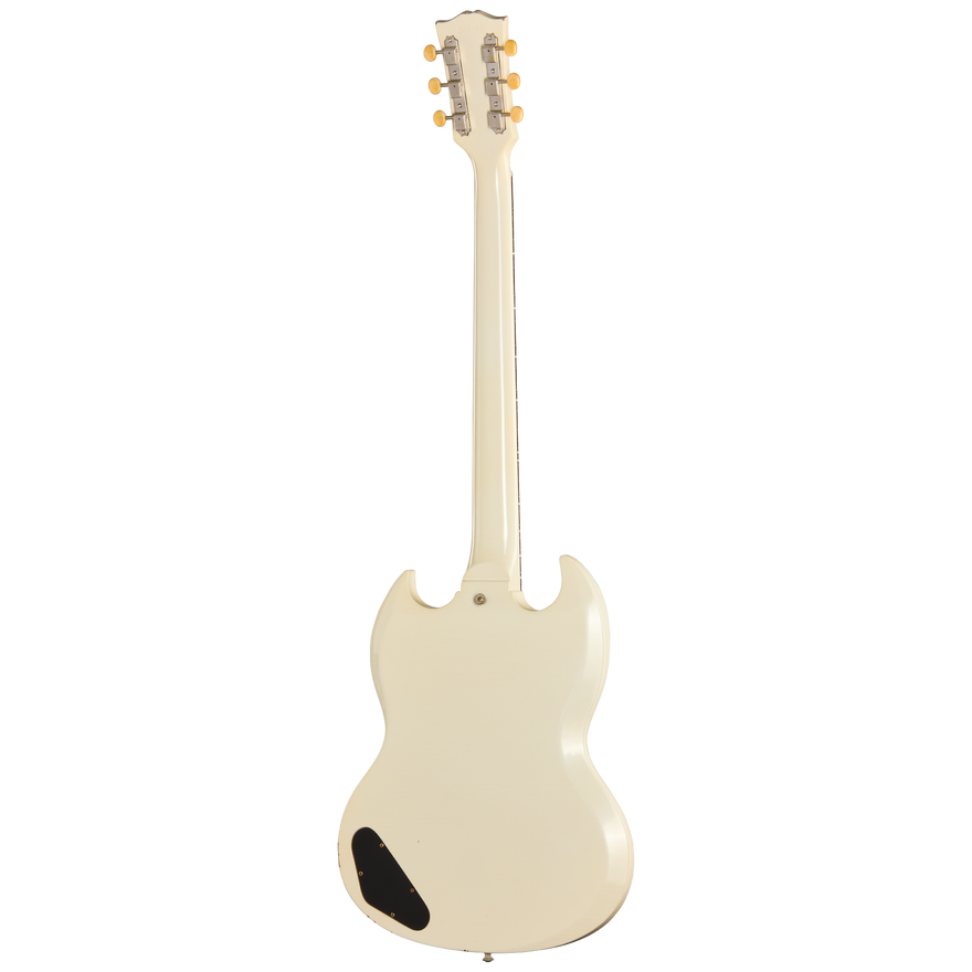 Gibson Custom 1963 SG Junior Reissue, Light Aged, Polaris White Electric Guitar Gibson Custom