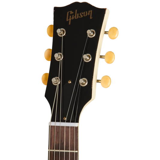 Gibson Custom 1963 SG Junior Reissue, Light Aged, Polaris White Electric Guitar Gibson Custom