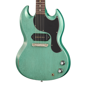 Gibson Custom 1963 Les Paul SG Junior Reissue, Light Aged, TV Inverness Green Electric Guitar Gibson Custom
