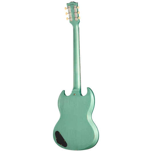 Gibson Custom 1963 Les Paul SG Junior Reissue, Light Aged, TV Inverness Green Electric Guitar Gibson Custom
