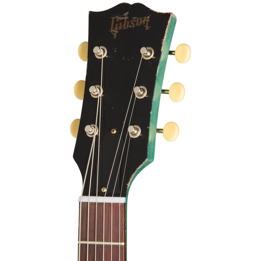 Gibson Custom 1963 Les Paul SG Junior Reissue, Light Aged, TV Inverness Green Electric Guitar Gibson Custom