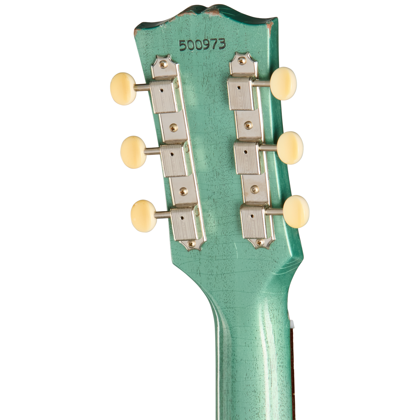 Gibson Custom 1963 Les Paul SG Junior Reissue, Light Aged, TV Inverness Green Electric Guitar Gibson Custom