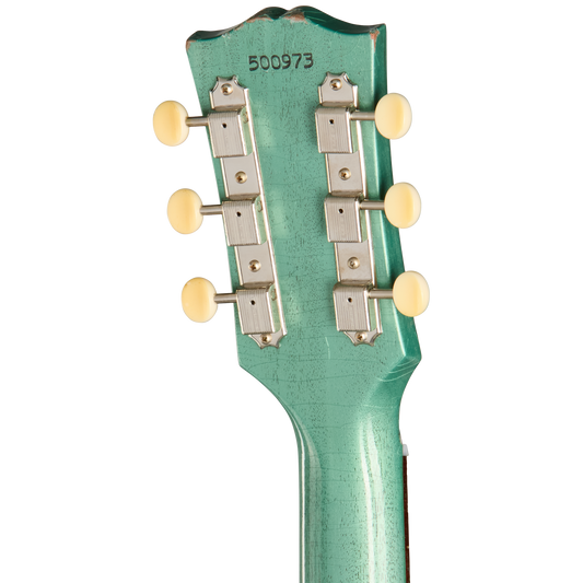 Gibson Custom 1963 Les Paul SG Junior Reissue, Light Aged, TV Inverness Green Electric Guitar Gibson Custom