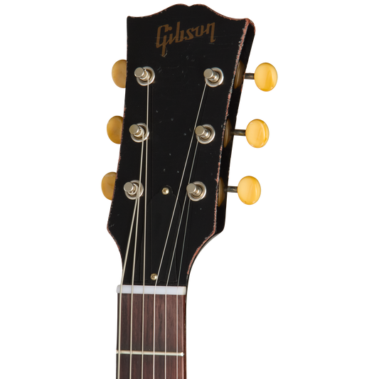 Gibson Custom 1963 SG Junior Reissue, Heavy Aged, Ebony Electric Guitar Gibson Custom
