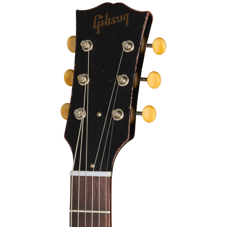 Gibson Custom 1963 SG Junior Reissue, Heavy Aged, Ebony Electric Guitar Gibson Custom