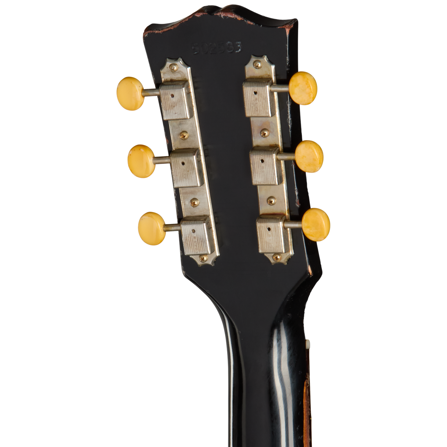 Gibson Custom 1963 SG Junior Reissue, Heavy Aged, Ebony Electric Guitar Gibson Custom