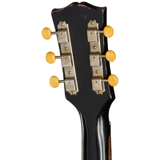 Gibson Custom 1963 SG Junior Reissue, Heavy Aged, Ebony Electric Guitar Gibson Custom