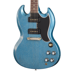 Gibson Custom 1963 SG Special Reissue, Light Aged, TV Pelham Blue Sparkle Electric Guitar Gibson Custom